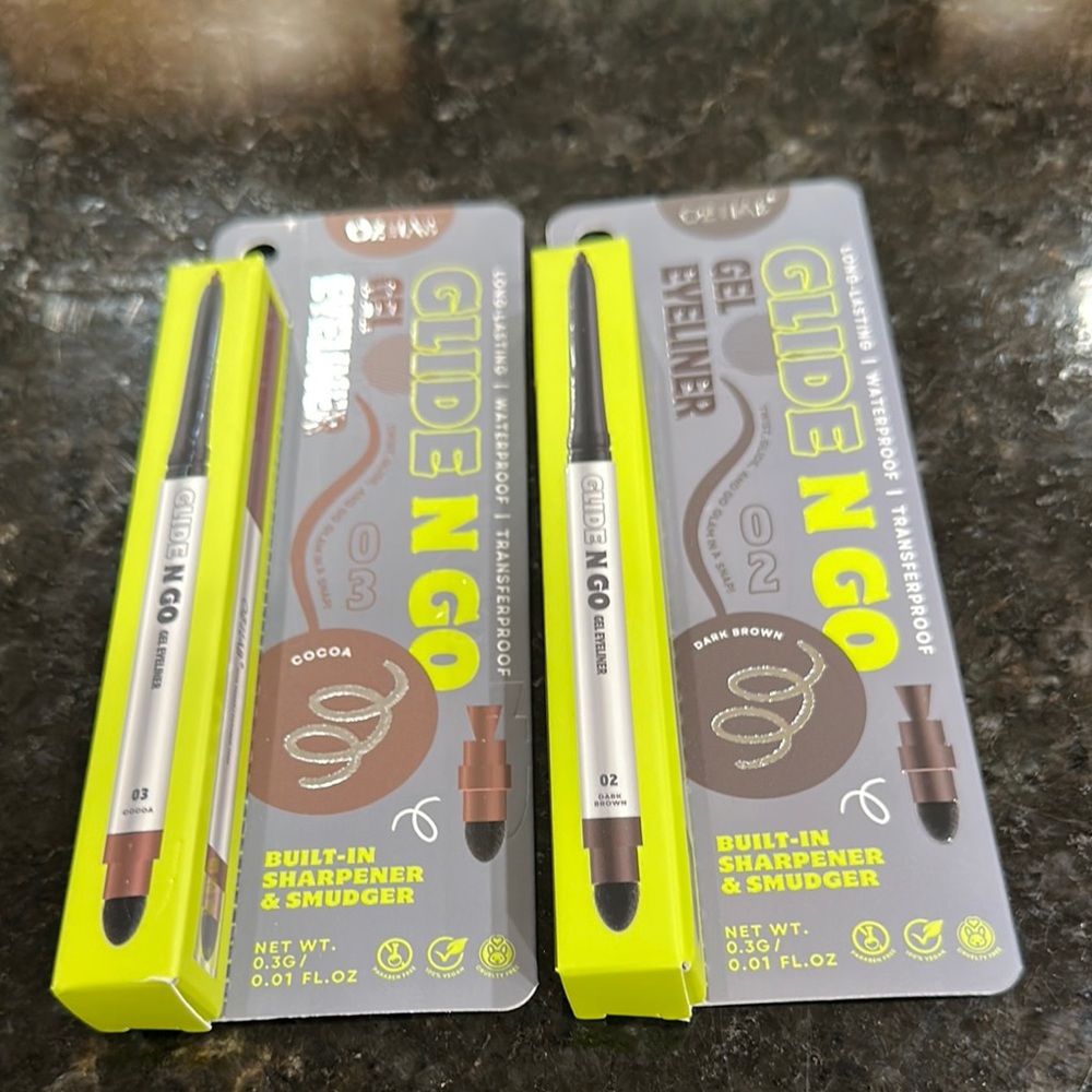 Glide N Go Gel Eyeliner - Dark Brown & Cocoa